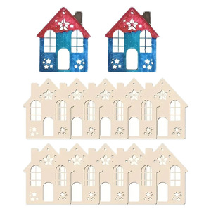 Maisons en bois à peindre soi-même, décorations de fête sur le thème <span class=keywords><strong>des</strong></span> <span class=keywords><strong>contes</strong></span> - Product Image 5