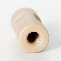 Usinage CNC sur mesure en acier inoxydable PEEK pour l'usinage de fils filetés internes, isolation haute température, faible friction, précision