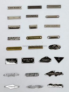 Модная металлическая этикетка с логотипом на заказ, экологическая швейная этикетка для одежды, сумки для обуви с техникой нанесения покрытия - Product Image 6