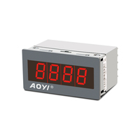 AOYI HN-72SX Ampere Meter Digital Display 0-10V/4-20mA Panel Mount AC Voltmeter Ammeter Layar LED Akurasi 0.5% Fase Tunggal