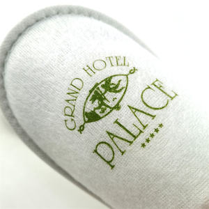 Pantoufles en peluche jetables pour chambre d'invités avec bout fermé souple de luxe pas chères <span class=keywords><strong>5</strong></span> étoiles - Product Image 4