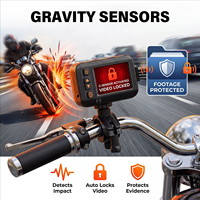Caméra de tableau de bord pour moto, étanche, HD, double objectif, 2,0 pouces, contrôle par câble, enregistreur vidéo avant et arrière 1080P