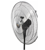 FULUDE FS-500 Oszillierender Industrieventilator 18'' UPVC-Flügel Schwarz Leistungsstarke Windgeschwindigkeit Elektrischer Kugellager-AC-Motor Freistehend
