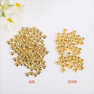 ลูกปัดทองชุบทองคำขาว 18K รูปทรงลูกคิด ยี่ห้อ Lisheng Jewelry สำหรับทำสร้อยข้อมือ สร้อยคอ DIY - Product Image 2