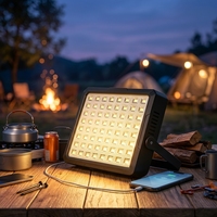 Projecteur solaire LED ETD-2520 avec tue-moustiques UV intégré 2-en-1, lampe rechargeable d'urgence pour jardin