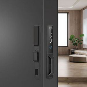 IP68 <span class=keywords><strong>Exterior</strong></span> Face Recog Fingerprint Cerradura de puerta automática Ttlock Tuya Wifi Estrecho Smart Broken Bridge Cerradura de aluminio con manija - Product Image 6