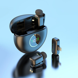 K20 Lavalier <b>Wireless</b> Phone <b>Microphone</b> Set With Charging case - Product Image 3