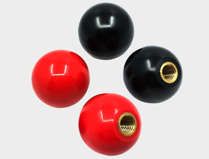 ลูกบิดพลาสติกแบบมีเกลียวพร้อมหัวบอลเบกาไลต์ ขนาด M5 ถึง M16 - Product Image 5