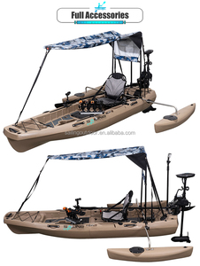 Kayak Pieghevole Modulare <span class=keywords><strong>in</strong></span> Plastica LLDPE <span class=keywords><strong>da</strong></span> 10FT per 1 Persona, 2 Pezzi, per la <span class=keywords><strong>Pesca</strong></span> Sportiva, <span class=keywords><strong>Regalo</strong></span> - Product Image 6