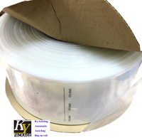 Plastik hdpe ldpe ön açık otomatik rulo çanta özelleştirilmiş geri dönüşümlü ldpe şeffaf torba