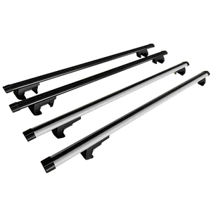 Barres de toit universelles réglables en alliage d'aluminium (1,25 m-1,35 m) pour voiture, coloris argent et noir – Offre spéciale - Product Image 5