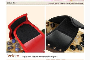 Fábrica barata al por mayor nueva piedra acupresión zapatillas acupuntura tratamiento masaje Activar pie meridiano masaje zapatos - Product Image 4