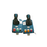Console de commande principale pour grue à tour MC85 avec joystick de rotation et de déplacement, et levier de commande à 3 vitesses