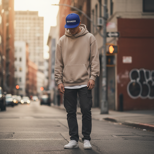 หมวก LA Custom Hat - หมวกเบสบอลสไตล์สตรีทแวร์ ปีกหมวกสีชมพู พร้อมลายปักรูปนางฟ้า - Product Image 5
