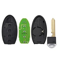 Clés de voiture vierges Xhorse XSNIS2EN N I.S Style, clé intelligente universelle à 4 boutons avec fonctions de verrouillage/déverrouillage/panique