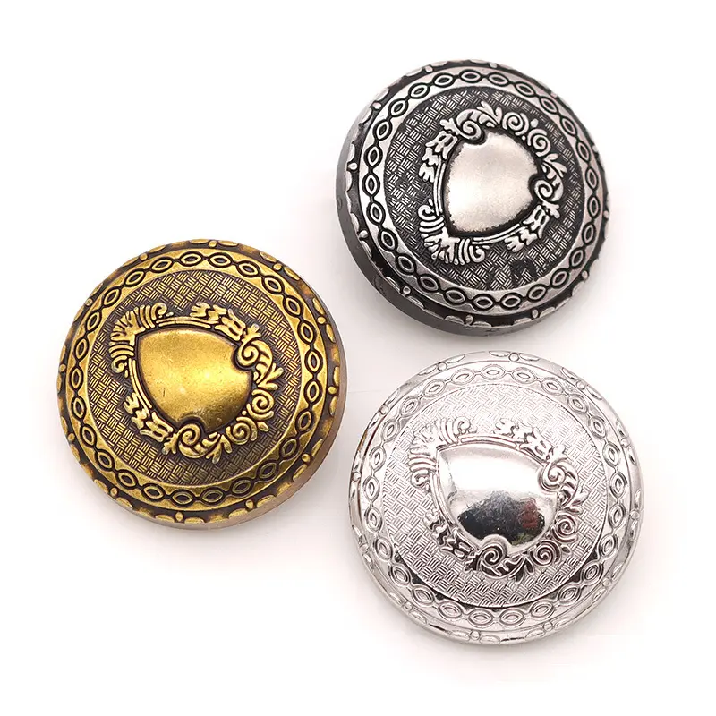 Vintage Metal Buttons High-Grade Coat Buttons British Style Male Suit Buttons Accessories Wholesale