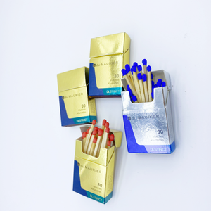 <span class=keywords><strong>Paquet</strong></span> personnalisé de boîtes <span class=keywords><strong>d</strong></span>'allumettes dorées allumettes en bois tête <span class=keywords><strong>d</strong></span>'allumettes de sécurité allumettes en bois briquets accessoires pour fumeurs cigarettes hôtel - Product Image 3