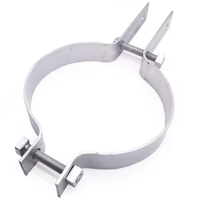 Powerline acier inoxydable cerceau boulons écrous pièces de télécommunication pour câble optique pôle fixation pince connecte les raccords