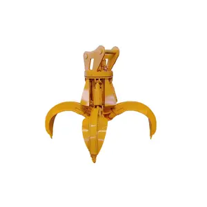 Hydraulic Orange Peel Grab With 360 Degree Rotation With Reinforced Wear-resistant Plate