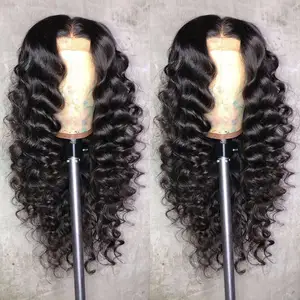 Top Quality Virgin Cuticle Aligned Hair Super Fine Swiss Lace wig HD Lace Wig with Baby Hair full lace wigs supplier