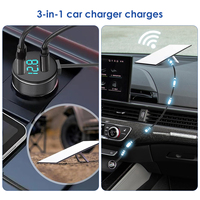 Starlink Mini 2m nilon PVC jaket kepang kabel Data otomotif daya DC rokok adaptor pemantik USB A + C Port 5A pengisian cepat