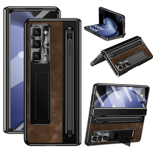 Para <span class=keywords><strong>Samsung</strong></span> Z Fold 7 Phone Case Jazz Retro Spring Bisagra Invisible Bracket Funda protectora para <span class=keywords><strong>Samsung</strong></span> Z Fold 6 5 4 Phone Case - Product Image 1
