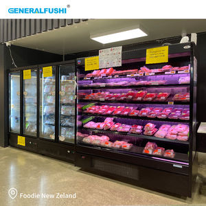 GENERALFUSHI Refroidisseur multipont avant bas enfichable Présentoir vertical ouvert Refroidisseur de boissons Refroidisseur de produits laitiers Réfrigérateur Red Bull - Product Image 6