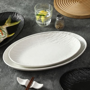 Platos <span class=keywords><strong>de</strong></span> cerámica extragrandes con diseño minimalista para servir pescado al vapor para uso en restaurantes - Product Image 2