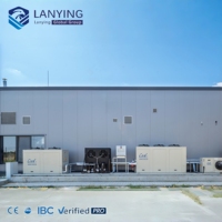 Usine industrielle à grande portée avec système de charpente en acier lourd et bardage en panneaux sandwich