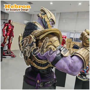 Estatua de acción Marvel Legends <span class=keywords><strong>1</strong></span>_<span class=keywords><strong>1</strong></span>, busto realista de <span class=keywords><strong>Thanos</strong></span>, estatua de fibra de vidrio para decoración del hogar - Product Image 2