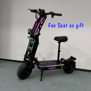 Trottinette Électrique Sans Taxes ni Dédouanement pour Livraison Directe, Pneus 14 Pouces, Moteur Double 60V/72V 8000W/6000W, Batterie 40-100Ah, avec Frein à Huile - Product Image 1