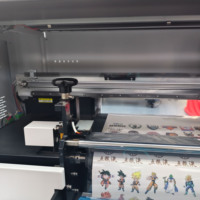Printer Label Kartu Logam LED UV Inkjet Profesional Baru, Film DTF Roll-To-Roll 3200dpi, Fungsi Pemindaian, Pencetakan Canggih