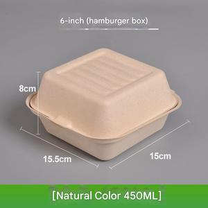 Envase de Cartón para Alimentos Suqure, Caja Desechable para Hamburguesas, para Restaurantes y Comida para Llevar - Product Image 3