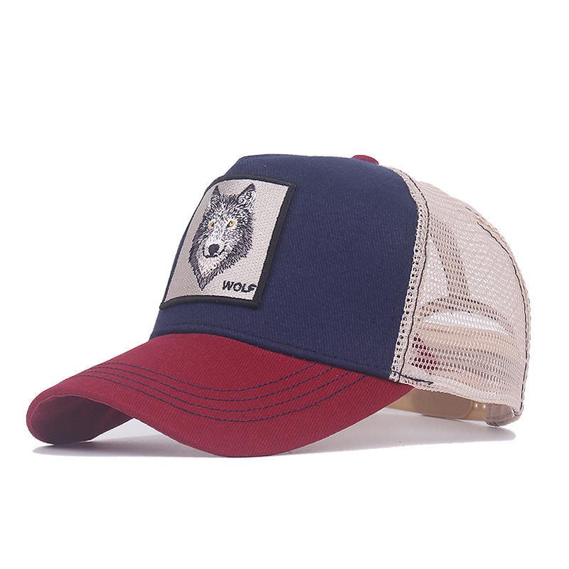 Bq236-navy techo azul y aleros rojos-Lobo