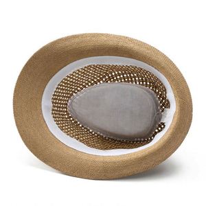 Wholesale in Stock Men's Panama <b>Hats</b> Hollow Breathable Beach <b>Hats</b> Panama <b>Straw</b> <b>Hats</b> for Men - Product Image 6