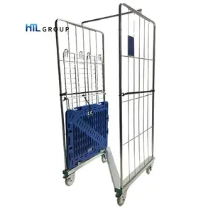 2 mặt Z khung demountable nestable CuộN container