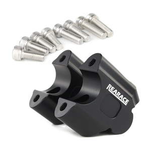 Waximoto - Abrazadera de Manillar para <span class=keywords><strong>Royal</strong></span> <span class=keywords><strong>Enfield</strong></span> Himalayan 450 2024, Elevador de Manillar de Repuesto, Aluminio - Product Image 3