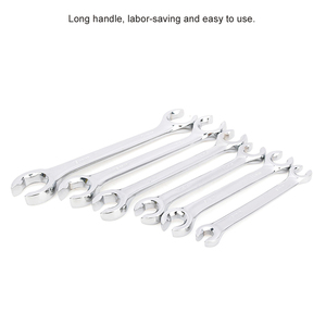 8mm-19mm 6 miếng Metric đa chức năng 45 thép đôi mở ống Flare Nut spanners cờ lê Bộ - Product Image 5