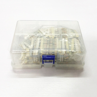 Kit d'assortiment de 1000 résistances 1/2W 5% de 1 Ohm à 1 Mohm, à film de carbone, à montage traversant, 25 valeurs