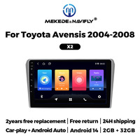 Navifly Android Car Stereo Pantalla táctil Construido en Car-play Auto X1 X2 para Toyota Avensis 2004-2008 Soporte BT DSP GPS WIFI