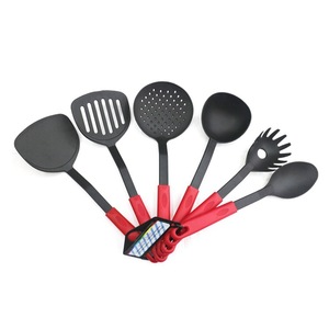 6 pièces antiadhésif alimentaire en Nylon pâtes fourchette tourneur cuillère <span class=keywords><strong>louche</strong></span> <span class=keywords><strong>spatule</strong></span> pelle outil de cuisine <span class=keywords><strong>ensemble</strong></span> d'ustensiles de cuisine - Product Image 2