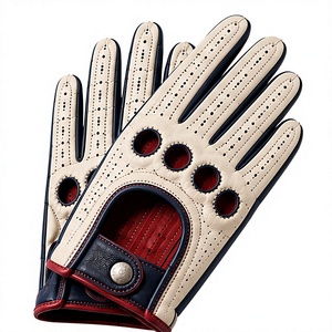 Soft Lambskin Leather <b>Driving</b> <b>Gloves</b> for Men <b>Women</b> Touchscreen Breathable Flexible Non Slip Classic Outdoor <b>Driving</b> Car <b>Gloves</b> - Product Image 1