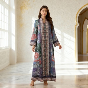 Nuevo Diseño Estilo Dubái, Vestido Largo de Tela de Alta Calidad, Modesto y Elegante con Lentejuelas, Abaya para Mujeres Musulmanas, Proveedor - Product Image 3