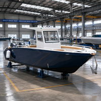 Vente directe d'usine, nouveau bateau de pêche en aluminium FB-270, console centrale, bateau de pêche sportive haut de gamme, 28 pieds, bateau de pêche en haute mer