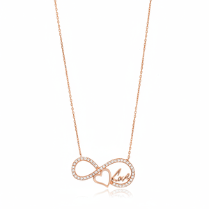 Infinite Love Charm ขายส่งแฮนด์เมดตุรกี925เงินสเตอร์ลิงแฟชั่นและสง่างามสร้อยคอ - Product Image 2