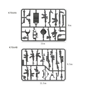 Moc WW2 مسدسات سلاح عسكري عسكري كتل بناء صغيرة شخصيات طوب SWAT ديي بناء كتل بندقية نموذج مجموعة سلاح - Product Image 1