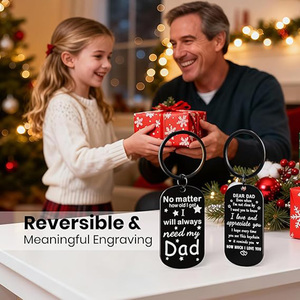 Portachiavi Personalizzato <span class=keywords><strong>per</strong></span> la Festa del Papà, Regalo da <span class=keywords><strong>Figlia</strong></span> o Figlio, Idea Regalo <span class=keywords><strong>per</strong></span> <span class=keywords><strong>Compleanno</strong></span>, Natale, Ringraziamento - Product Image 5