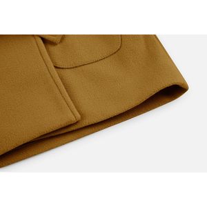 2025 classique laine mélangée Double boutonnage Trench Outwear pour enfants fourrure imprimé pois veste avec ceinture manteau d'hiver pour garçons filles - Product Image 6