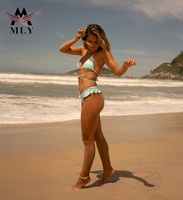 MLY – maillot de bain pour filles, ensemble deux pièces, Bikini, personnalisé, String, Triangle, coupe, Sexy, nouvelle collection, 2023