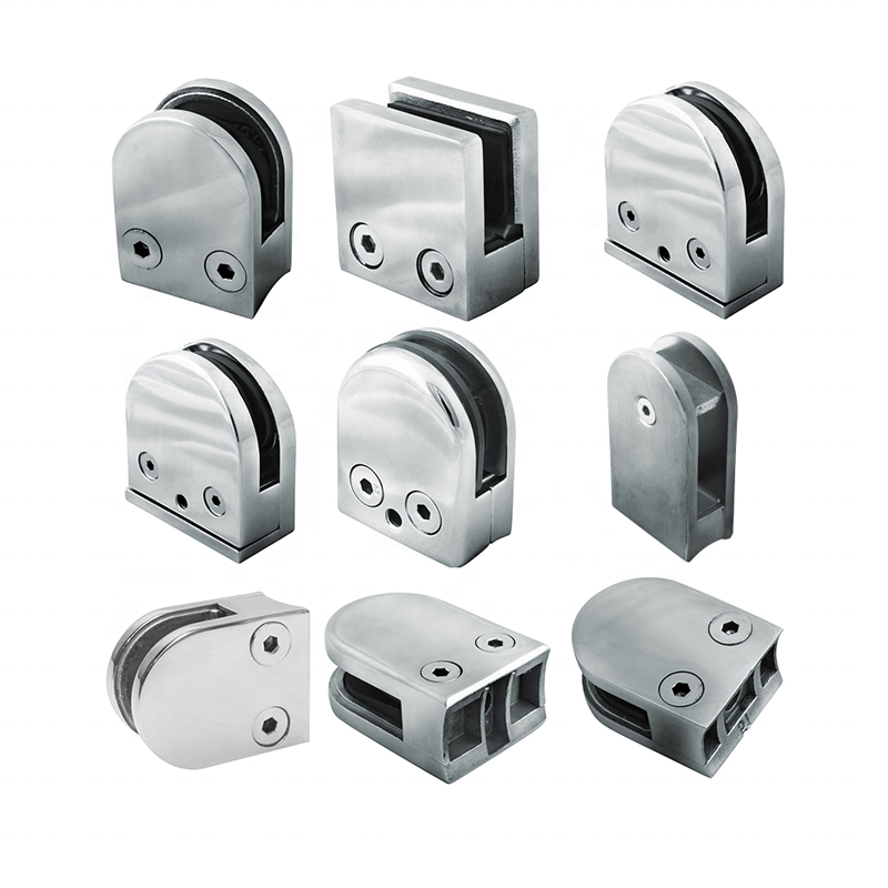 ZD Stainless Steel 316 D Shape Clamp Zinc Alloy Railing Glass Clip · image 3